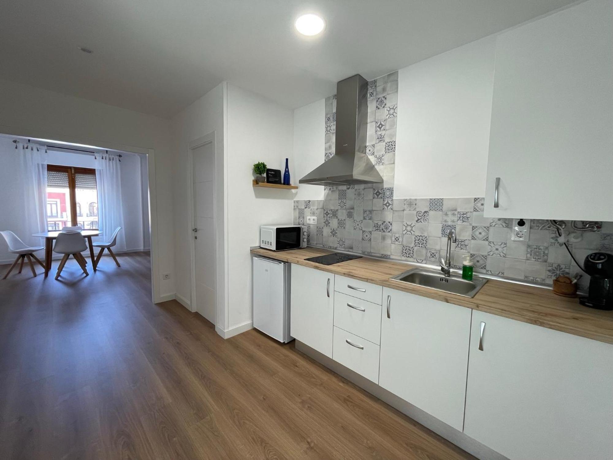 Blanco Y Anil Plaza Apartment Valdepenas Bagian luar foto